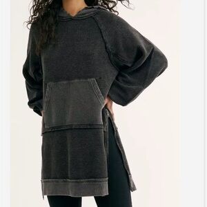 Oversized Free People Sweatshirt Hoodie Dress